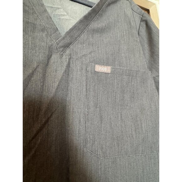 Figs Technical Collection Gray Scrub Top Size XL One Pocket - Picture 4 of 4